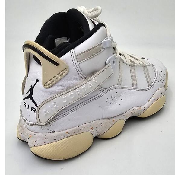 Air Jordan 6 Rings Confetti Paint Splatter 322992-100 Basketball Shoe Men's 8.5 - Picture 7 of 10